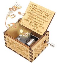 ukebobo Wooden Music Box- You are My Sunshine Music Box from Grandmother to Grandson Gifts for Kid, 1