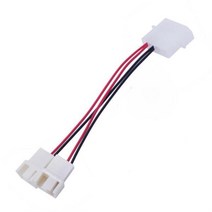 IDE TO 12V Y형 PWM 3핀 4핀 쿨러 분배 커넥터 젠더 케이블 변환 3핀 4핀 파워4핀, 벤타샵상품선택