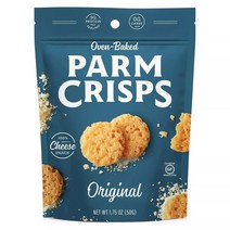 [미국직배송]팜스 크리스피 오븐에 구운 글루텐프리 리얼치즈 스낵 Parm Crisps Cheese Crackers 1.75oz, 오리지널 (Original), 50g