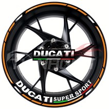 두카티 슈퍼스포츠 696/821/848/899/1199/1299 휠 스티커 데칼, C, 1개