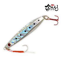 손피싱 스윔 메탈 지그 60g/삼치 갈치 고등어 지깅 루어 낚시, 60g, 실버 60g(1개입)