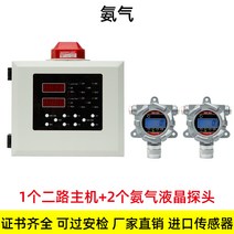 이산화탄소 측정기 공기질 온습도계 센서기 가스 습도, 암모니아호스트1개+감지기2개