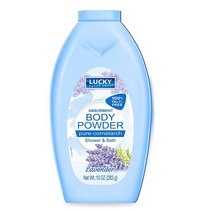 Lucky Super Soft Cornstarch 바디 파우더 라벤더 283.5g(10온스), Lavender