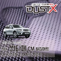 싼타페 CM 벌집매트 (CM/더 스타일) 자동차 차량용 차량매트, 1열+2열, 싼타페 더스타일 (2009.7~2012.4), 현대