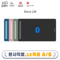 XPPen엑스피펜 Deco L(유선)/LW(무선) 펜 타블렛 약 10인치, 블랙, 유선