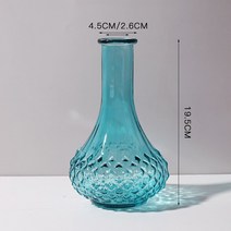 파티룸 렌탈스튜디오 꽃병 INS Nordic Colored Glass Vase Flower arrangement hydroponics ball glass art flower war, [10] 라이트 옐로우