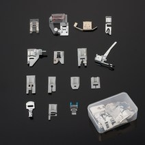 공업용미싱 자수미싱 준공업용미싱 공업용오버록 1115pcs 재봉틀 노루발 발 키트 상자 형제 가수 janom 재봉틀 발 도구 재봉 액세서리 세트, 15pcs 상자-B