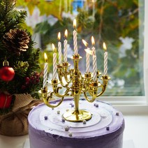 고퀄 샹들리에초 케이크초 생일초 [8color 특이한 생일 케익 촛불 초 기념일 파티 장식초 캔들], 스카이, 스카이