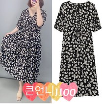 세인트이브 큰언니빅사이즈 100키로 착용가능 wh619찰랑찰랑 쉬폰원단 고급진원피스