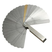 32 세트 거리 게이지 Feeler 게이지 밸브 교재 Feeler 게이지 0.04-0.88 mm 갭 차원, 하나, 은, 32개