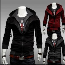men Jackets warm hoodie cotton 남자후드집업