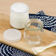 TANC 요거트병 푸딩병 잼병 꿀병 꿀단지미니 유리병 200ML*6