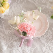 [천삼백케이] [플라워트리] 위칭 카네이션 코사지 17cmP 조화 꽃 어버이날 선물, 레드
