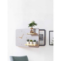 두꺼비집 가리개 인터폰 배전함 커버 모던 인테리어 시계, 그레이 S-D형