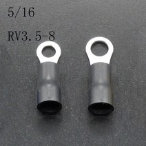 8게이지배선 (50) 와이어 링 터미널 비닐 1/4 게이지 #8 #10 5/16 "" 카 오디오 커넥터, 04 RV3.5-8