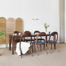 [헤리티지월넛] BB4형 식탁테이블 세트 1800, 단품