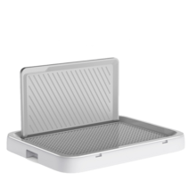 [로이모] 강아지 화장실 배변판, 실버(최대형65*49*5cm)