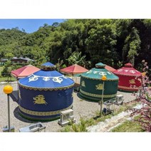 몽골게르 몽골텐트 게르 몽골 감성 캠핑 대형 102447, 직경 3미터의 새로운 업그레이드된 변색되지 않는 캔버스