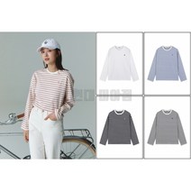 [폴햄][POLHAM] 24년 봄신상 여성 스트라이프 긴팔 티셔츠 (PHE2TR2120)