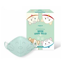 힐타임 냥냥이 마스크 소형 민트 1매입 새부리형