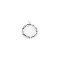 비즈공예 원석 5개 카보 숑 기본 트레이 베젤 빈 목걸이 펜던트 보석 만들기 25mm, 01 WHITE