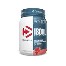 단백질 보충제 Dymatize ISO100 Hydrolyzed Protein Powder 100% Whey Isolate Protein 25g of 5.5g BCAAs Glu, Strawberry, 1.6 Pound (Pack of 1)
