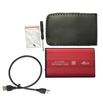 아이폰 외장 하드 메모리 알루미늄 합금 2.5인치 hdd 케이스 usb USB메모리, 빨간색