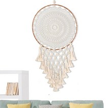 북유럽 스타일 드림 캐처 벽 교수형 Macrame 수제 Tassels 펜던트 Dreamcatcher 아파트 소녀 침실 장식, 보여진 바와 같이