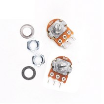 가변 저항6핀 WH148 선형 전위차계 가변 저항 5 개 B 유형 1K 2K 5K 1M 15mm 샤프트, [04] 2 천개 옴