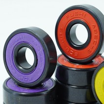 스러스트 베어링 풀러 볼 ABEC9 608 2RS 인라인 롤러 스케이트 휠 RS 녹슬지 않는 보드 608RS 빨간색 밀폐형 8x22x7mm 샤프트, 608RS-BLUE, 8Pcs