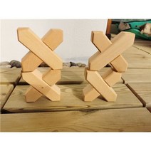 몬테소리 원목교구 가베 완구 블록 쌓기 원기둥 완구 레인보우 컬러 발도르프 우드, 4pcs in bag