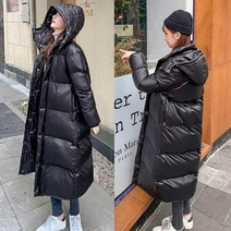 고래백화점 학생 롱패딩 스타일 겨울 점퍼 후드 패딩 경량 캐주얼 여성겨울롱패딩 여성패딩점퍼 가벼운롱패딩 겨울아우
