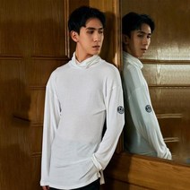 스포츠 댄스복 남성용 새로운 라틴 댄스 의상 긴 소매 하이 칼라 셔츠 룸바 탱고 차차 연습 의류 DQS11344