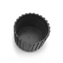 Gym Fitness Equipment Spare Parts Foot Pad Series 50Mm Round Tube Outer Plug Stripe With Or, 01 Black