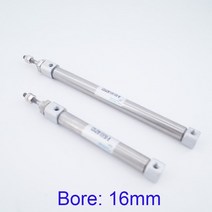소형유압실린더 가이드실린더 스테인레스 스틸 미니 실린더 보어 16mm 스트로크 ~ 200mm CDJ2B 복동/단동, 09 75mm_03 Single acting(T)