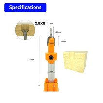 오거 구굴기 관리기 땅파기 드릴비트 15pcs 8mm10mm 정장 생크 hss 목공 카운터 싱크 라우터 비트 세트 나사 추출기 remon 철거 목재 밀링 커터, 8mm, 2.8mmx8mm-10mm, 8mm - 2.8mmX8mm-10mm