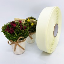 포장 리본 끈 제이제이리본 골직리본5mm 10mm 60컬러 (길이 45M 90M ) 공단리본, 4크림색, 10mm(45M)