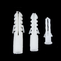 스크류200pcs 흰색 슬리브 나일론 나사 볼트 플라스틱 플러그 확장 튜브 앙카 M6 M8, 02 M8X40 (200pcs)