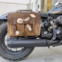 바이크백 클래식 빈티지 사이드 리어백 스쿠터 방수, C