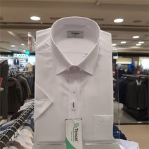 레노마 SH04 반팔 구김 없는 시원한 화이트 텐셀 (모달) 일반 핏 셔츠 RMUSGP-200-WH99