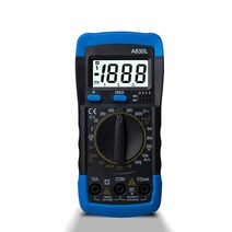 디지털 멀티 미터 A830L LCD 멀티미터 AC DC 전압 다이오드 주파수 멀티테스터 전류 테스터 부저 기능이 있는 발광 디스플레이 1 개, [06] Blue Black