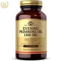 솔가 달맞이꽃 종자유 오일 효능 1300mg 감마리놀렌산 60정, 달맞이꽃 종자유 1300mg