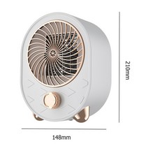 캠핑팬히터 1000W 미니 전기 히터 휴대용 데스크탑 PTC 세라믹 난방 따뜻한 공기 송풍기 팬 겨울 홈 오피스 기계, 미국, White