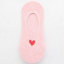 사랑스러운 하트 모양 포인트 페이크 핑크 여성 싹스 양말 브랜드 사이트