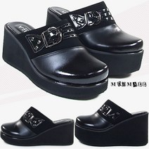 뮤즈몰 7cm 10cm 가벼운통굽 여성슬리퍼 (TN820)