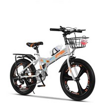 폴더블산악자전거 초경량 오프로드 MTB 펫바이크, 상세 페이지 참고, 분홍 통합휠 + 접이식모델 18인치