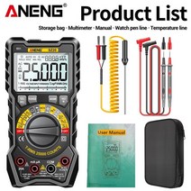 캐퍼시터 전압안정기 ANENG SZ20 25000 카운트 전문 멀티 미터 디지털 전기 AC/DC 전류 전압 테스터 자동, 02 SZ20 25000 Counts