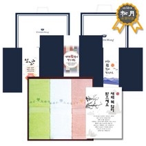 송월 설날 선물 수건세트 스윗하트 하니 3매 (띠지+감사장+쇼핑백 증정), 명절02, 골고루1세트