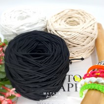마크라메 재료 폴리 우동끈 매듭실 팔찌 만들기 실팔찌 매듭끈(1mm-3mm), 화이트(폴리), 1mm
