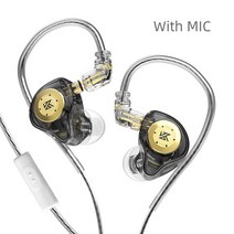 KZ EDX PRO 다이나믹 인이어 이어폰 HIFI DJ 모니터 이어폰 이어버드 스포츠 소음 차단 헤드셋 KZ ZSTX ZSN PRO EDR1 ZAS ED9, Black MIC_CHINA